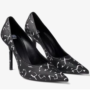 Jimmy Choo Black and White Graphic Limited Edition New & Authentic Heels
